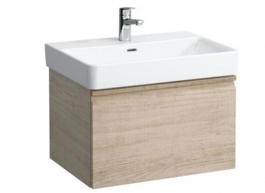 Spintelė praustuvui Laufen PRO S 615x450x390 mm, 2 stalčiai (išorinis ir vidinis), tinka praustuvui 810964, spalva - šviesus ąžuolas 